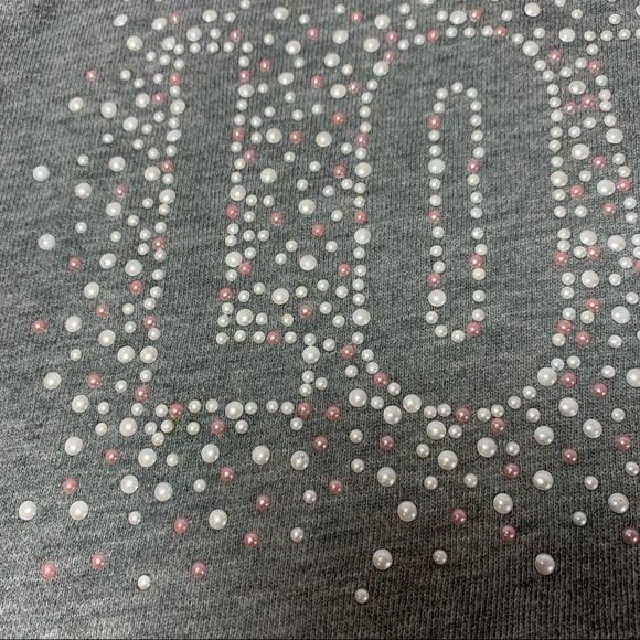 Epic Threads Pearl beaded 'Love' Bell sleeve sweatshirt; Girls LARGE - Picture 6 of 8